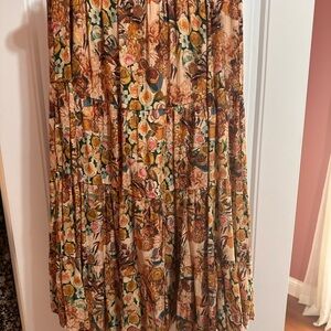Hayden Multicolor Floral Maxi Skirt